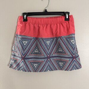 Patagonia Size Small Nylon Quick Dry Geometric Mini Skirt